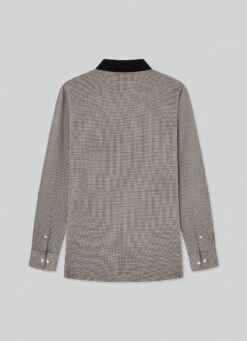 Hackett London SLIM FIT DOGSTOOTH JACQUARD LONG SLEEVE POLO -Hackett London Shop HM550944 873 02 FL