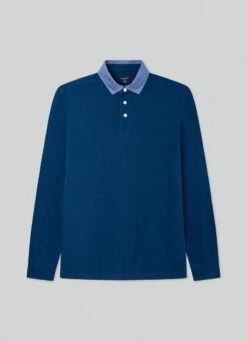 Hackett London SLIM FIT LONG SLEEVE POLO -Hackett London Shop HM550947 582 01 FL