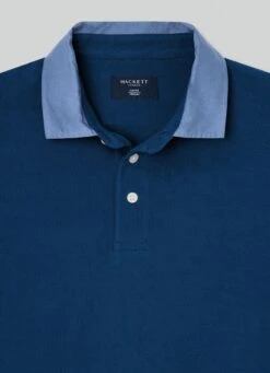 Hackett London SLIM FIT LONG SLEEVE POLO -Hackett London Shop HM550947 582 03 FL
