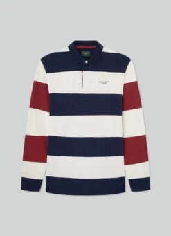 Hackett London HERITAGE CLASSIC FIT STRIPLE LONG SLEEVE POLO 15 Hackett London HERITAGE CLASSIC FIT STRIPLE LONG SLEEVE POLO -Hackett London Shop HM570818 595 01 FL