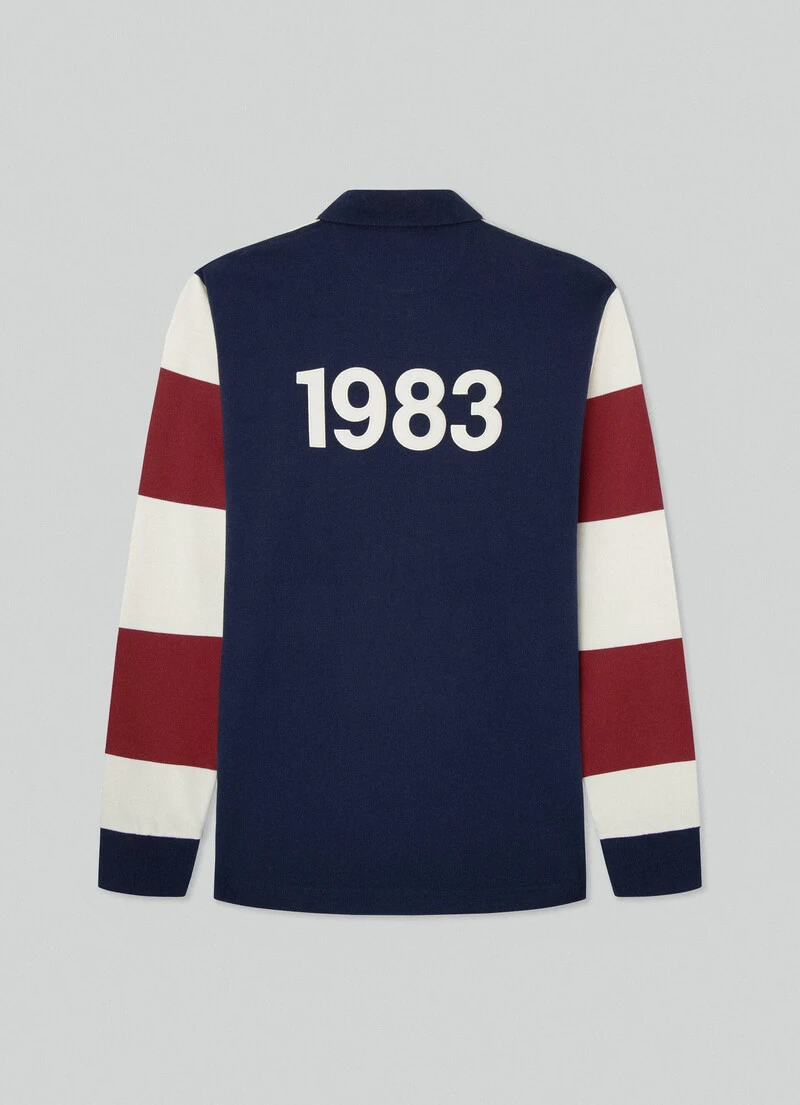 Hackett London HERITAGE CLASSIC FIT STRIPLE LONG SLEEVE POLO 9 Hackett London HERITAGE CLASSIC FIT STRIPLE LONG SLEEVE POLO - Image 7