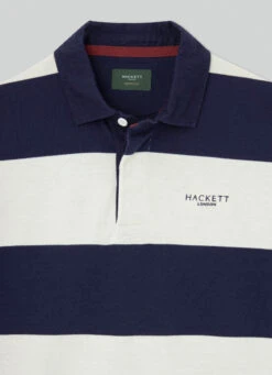 Hackett London HERITAGE CLASSIC FIT STRIPLE LONG SLEEVE POLO 17 Hackett London HERITAGE CLASSIC FIT STRIPLE LONG SLEEVE POLO -Hackett London Shop HM570818 595 03 FL