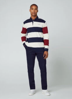 Hackett London HERITAGE CLASSIC FIT STRIPLE LONG SLEEVE POLO 14 Hackett London HERITAGE CLASSIC FIT STRIPLE LONG SLEEVE POLO -Hackett London Shop HM570818 595 05 MO