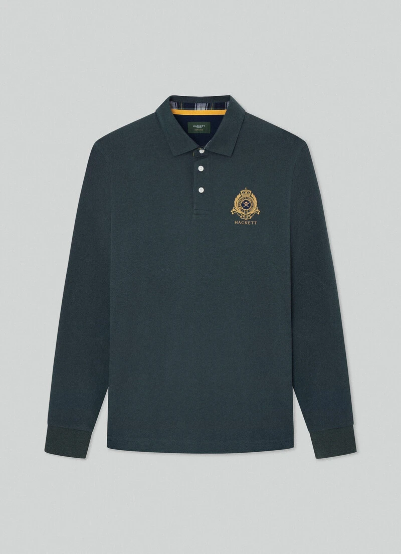 Hackett London HERITAGE CLASSIC FIT RUGBY LONG SLEEVE POLO 7 Hackett London HERITAGE CLASSIC FIT RUGBY LONG SLEEVE POLO - Image 5
