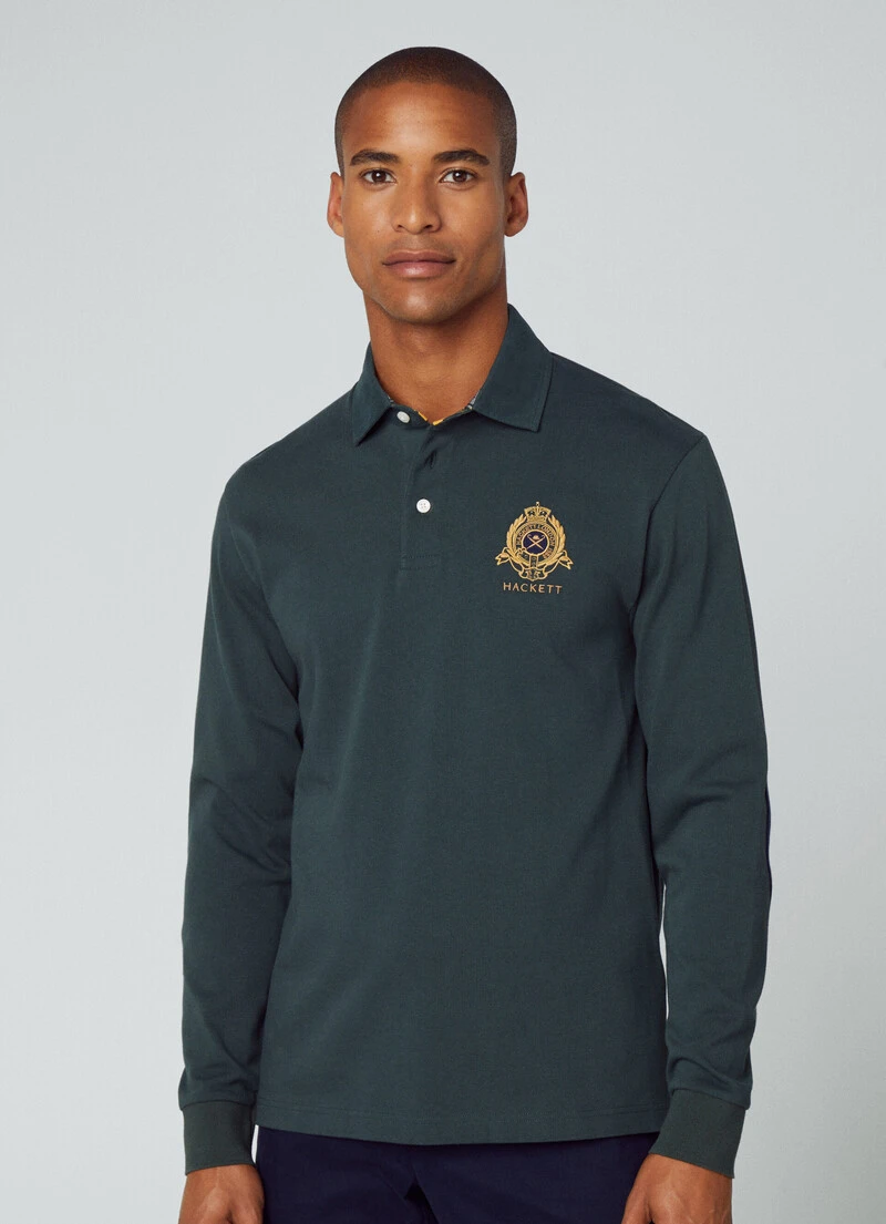 Hackett London HERITAGE CLASSIC FIT RUGBY LONG SLEEVE POLO 4 Hackett London HERITAGE CLASSIC FIT RUGBY LONG SLEEVE POLO - Image 2