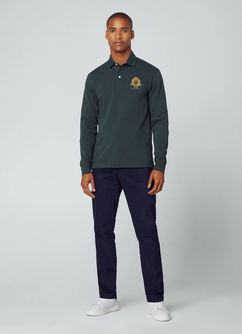 Hackett London HERITAGE CLASSIC FIT RUGBY LONG SLEEVE POLO 6 Hackett London HERITAGE CLASSIC FIT RUGBY LONG SLEEVE POLO - Image 4