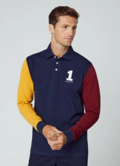 Hackett London HERITAGE CLASSIC FIT LONG SLEEVE POLO