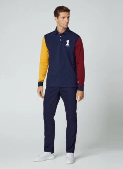 Hackett London HERITAGE CLASSIC FIT LONG SLEEVE POLO -Hackett London Shop HM570821 595 04 MO