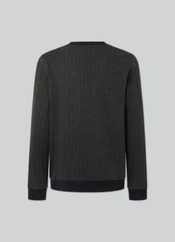 Hackett London CREW NECK HERRINGBONE JUMPER 14 Hackett London CREW NECK HERRINGBONE JUMPER -Hackett London Shop HM581175 8HO 02 FL