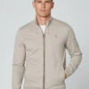 Hackett London FULL-ZIP JACQUARD JUMPER