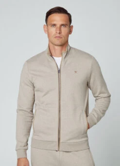 Hackett London FULL-ZIP JACQUARD JUMPER