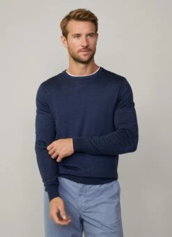 Hackett London CLASSIC FIT SILK AND WOOL JUMPER -Hackett London Shop HM702926 595 02 MO