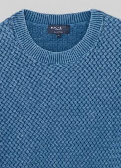 Hackett London CREW NECK COTTON SWEATSHIRT -Hackett London Shop HM702993 563 03 FL