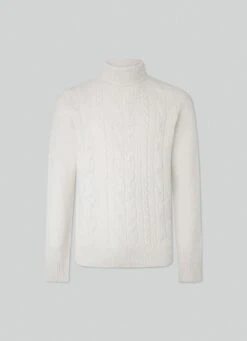 Hackett London WOOL AND CASHMERE TURTLENECK JUMPER -Hackett London Shop HM702995 902 01 FL