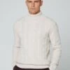 Hackett London WOOL AND CASHMERE TURTLENECK JUMPER
