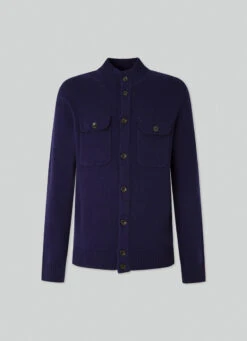 Hackett London WOOL AND CASHMERE CARDIGAN 17 Hackett London WOOL AND CASHMERE CARDIGAN -Hackett London Shop HM702997 595 01 FL