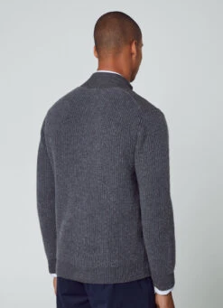 Hackett London MERINO WOOL HYBRID CARDIGAN -Hackett London Shop HM702999 9JU 03 MO