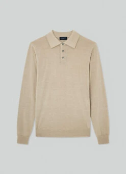 Hackett London LONG-SLEEVED KNIT POLO -Hackett London Shop HM703002 951 01 FL