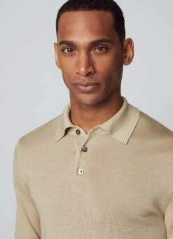 Hackett London LONG-SLEEVED KNIT POLO