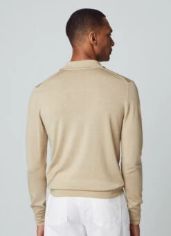 Hackett London LONG-SLEEVED KNIT POLO -Hackett London Shop HM703002 951 03 MO