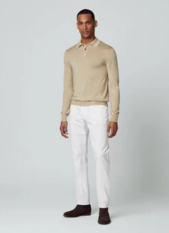 Hackett London LONG-SLEEVED KNIT POLO -Hackett London Shop HM703002 951 05 MO