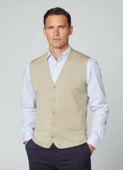 Hackett London WOOL AND SILK WAISTCOAT
