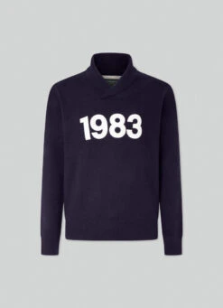 Hackett London 1983 SHAWL SWEATSHIRT -Hackett London Shop HM703007 595 01 FL