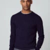 Hackett London HERRINGBONE MERINO WOOL JUMPER
