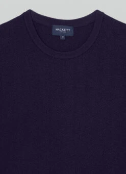 Hackett London HERRINGBONE MERINO WOOL JUMPER -Hackett London Shop HM703011 595 03 FL