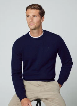 Hackett London LAMBS WOOL CREW NECK JUMPER
