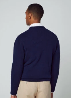 Hackett London V-NECK WOOL JUMPER -Hackett London Shop HM703024 595 03 MO
