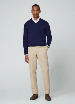 Hackett London V-NECK WOOL JUMPER -Hackett London Shop HM703024 595 04 MO
