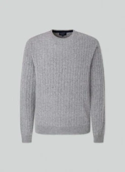 Hackett London CABLE KNIT WOOL JUMPER -Hackett London Shop HM703026 967 01 FL