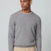 Hackett London CABLE KNIT WOOL JUMPER