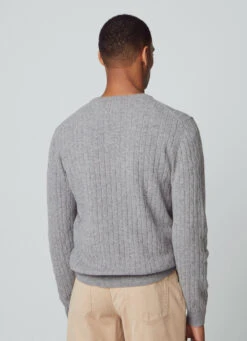 Hackett London CABLE KNIT WOOL JUMPER -Hackett London Shop HM703026 967 03 MO