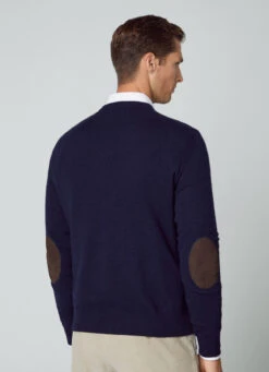 Hackett London V-NECK WOOL BLEND JUMPER -Hackett London Shop HM703031 595 03 MO