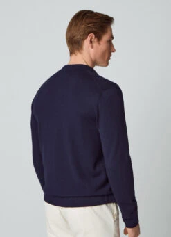 Hackett London MERINO WOOL KNIT OVERSHIRT -Hackett London Shop HM703032 595 03 MO