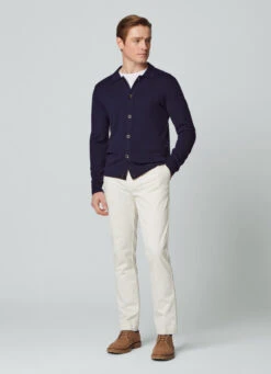 Hackett London MERINO WOOL KNIT OVERSHIRT -Hackett London Shop HM703032 595 06 MO