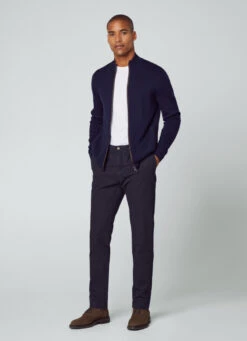 Hackett London FULL ZIP MERINO WOOL CARDIGAN -Hackett London Shop HM703036 595 06 MO