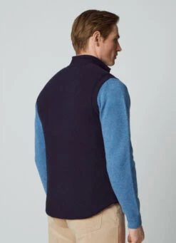 Hackett London KNIT HYBRID GILET -Hackett London Shop HM703037 595 03 MO