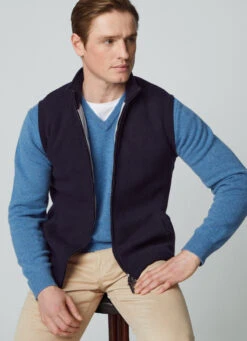 Hackett London KNIT HYBRID GILET -Hackett London Shop HM703037 595 04 MO