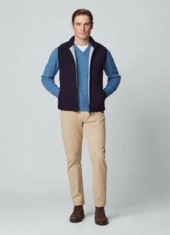 Hackett London KNIT HYBRID GILET -Hackett London Shop HM703037 595 06 MO