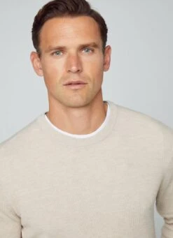 Hackett London RIBBED CREW NECK SWEATSHIRT -Hackett London Shop HM703038 951 02 MO