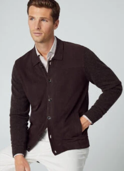 Hackett London WOOL/SUEDE HYBRID JACKET