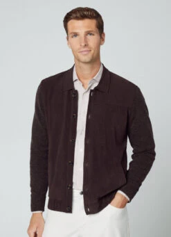 Hackett London WOOL/SUEDE HYBRID JACKET -Hackett London Shop HM703055 899 05 MO