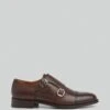 Hackett London DOUBLE MONK STRAP LEATHER SHOES -Hackett London Shop HMS21302 898 01 FL