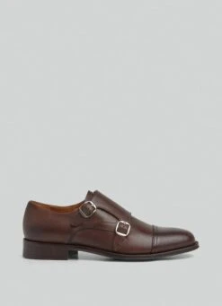 Hackett London DOUBLE MONK STRAP LEATHER SHOES