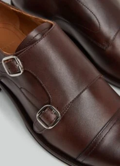 Hackett London DOUBLE MONK STRAP LEATHER SHOES -Hackett London Shop HMS21302 898 05 FL