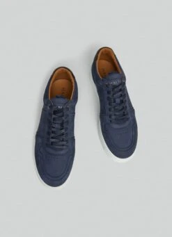 Hackett London NUBUCK LEATHER TRAINERS -Hackett London Shop HMS21324 598 03 FL