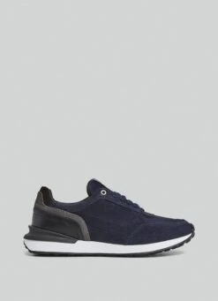 Hackett London COMBINED SUEDE TRAINERS